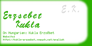 erzsebet kukla business card